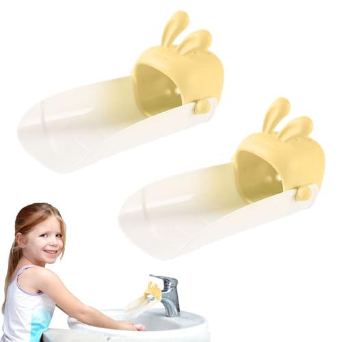 Sink Faucet Extender - Infantt -Waschgerät, Baby -Handspülung, Badewanne Diverter | Flexibler Silikon -Tap -Reichweite Assistent, Spill Guard -Spüle Enhancer -Werkzeug, Badezimmer Küchenarmatur Hilfe von NevPuose