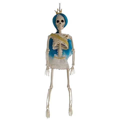 Skelettdekoration - Körperpropie, Halloween -Display | Lifelike Knochenmodell, Verstellbare Gelenke Figur, Gruselige Party -Horror -Szene Mit Farbigem Haar Für Gartenfriedhofeingang, Verandene Skelettdekoration - Körperpropie, Halloween -Display | Lifelike Knochenmodell, Verstellbare Gelenke Figur, Gruselige Party -Horror -Szene Mit Farbigem Haar Für Gartenfriedhofeingang, Verandene von NevPuose