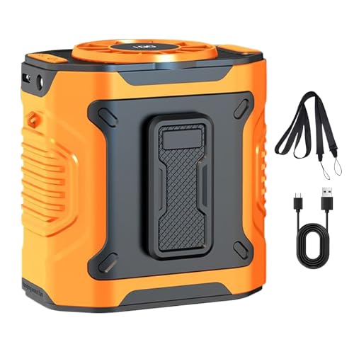 Tragable Taillenlüfter-Gürtelkühlventilator, Freisprech-Clip-Luftgebläse | Persönlicher USB -Antriebshemdkühler mit 10000 -mAh -Akku, einstellbare Geschwindigkeiten, LED -Display, starkes Windgerät zu Tragable Taillenlüfter-Gürtelkühlventilator, Freisprech-Clip-Luftgebläse | Persönlicher USB -Antriebshemdkühler mit 10000 -mAh -Akku, einstellbare Geschwindigkeiten, LED -Display, starkes Windgerät zu von NevPuose