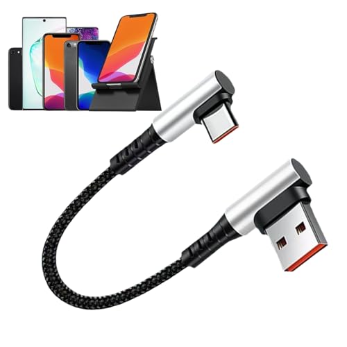 USB-Kabel C auf C – geflochtene Telefonleitung, flach, Synchronisationskabel | 90-Grad-Netzstecker, Hochgeschwindigkeitsverbindung, Zubehör für MacB Notebook USB-Kabel C auf C – geflochtene Telefonleitung, flach, Synchronisationskabel | 90-Grad-Netzstecker, Hochgeschwindigkeitsverbindung, Zubehör für MacB Notebook von NevPuose