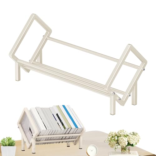 Nevalerra Desktop-Bücherregal, Schreibtischregale | Kippbares Kochbuchregal aus Kohlenstoffstahl, Tischregale - Buchaufbewahrungs- Mini-Bücherregal, Aufbewahrungsregal für Zeitschriften, Nevalerra Desktop-Bücherregal, Schreibtischregale | Kippbares Kochbuchregal aus Kohlenstoffstahl, Tischregale - Buchaufbewahrungs- Mini-Bücherregal, Aufbewahrungsregal für Zeitschriften, von Nevalerra