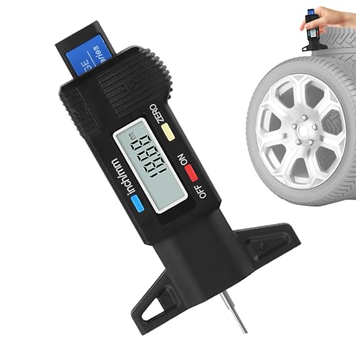 Nevalerra Digitaler Reifenprofiltiefenmesser – Elektronischer Profiltiefenmesser, Auto Messwerkzeug | Kompaktes Gerät ermöglicht einfache Handhabung, Hochwertiger Messfühler garantiert lange Lebensdau Nevalerra Digitaler Reifenprofiltiefenmesser – Elektronischer Profiltiefenmesser, Auto Messwerkzeug | Kompaktes Gerät ermöglicht einfache Handhabung, Hochwertiger Messfühler garantiert lange Lebensdau von Nevalerra