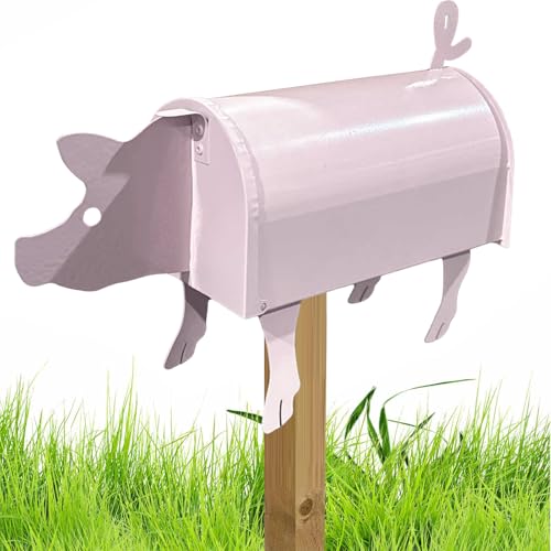 Nevalerra Garten-Briefkasten | Wasserdichter Postkasten Animal für den Garten,Tier-Briefkasten, einzigartiges Briefkasten-Ornament, Bauernhof-Briefkasten für Garten-Yard-Heimdekoration von Nevalerra
