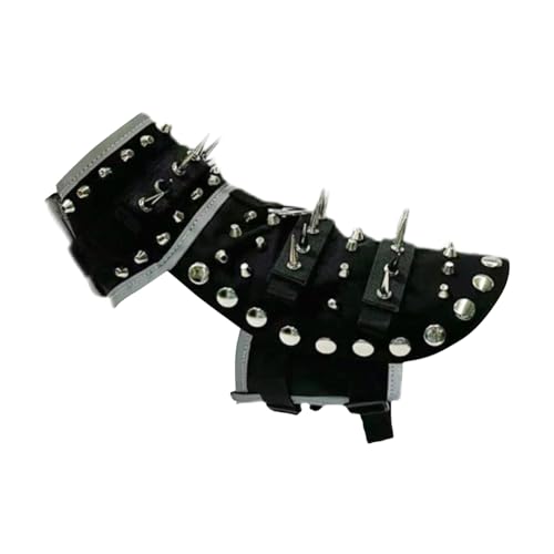 Nevalerra Hundeweste mit Spikes, Spike-Weste für kleine Hunde | Geschirr Hundeweste mit - Anti-Kojoten-Hundemantel, reflektierende, verstellbare Outdoor-Hundejacke zum Schutz Ihres Haustiers von Nevalerra