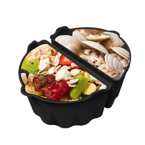 Nevalerra Silicone Slow Cooker Liner | 1 Paar Passend Für 6-8 L Küchenhelfer,Wiederverwendbare Silikon Slow Cooker Trennwand - Für Gemüsesuppe Hähnchen Kartoffel Tomate Familienfeier von Nevalerra