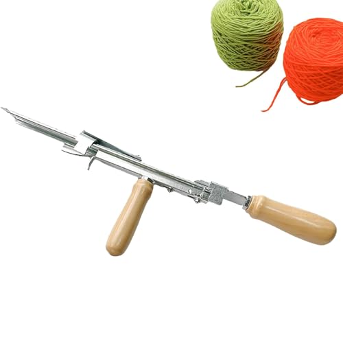 Nevalerra Tufting-Werkzeug Diese Teppich-Tufting für Handteppiche,Handschleifen-Schnittflor-Teppich-Webwerkzeug - Speed ​​Handheld Knitting Rug Tool für Verschiedene ausgefallene Muster von Nevalerra