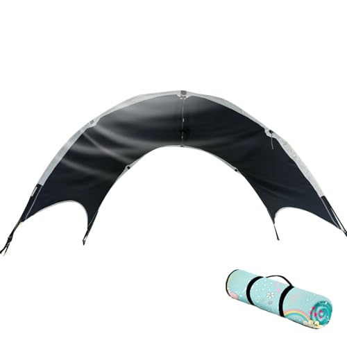 Strandzelt - Sun Shade Shelter, Familienzelt | Leichtes Baldachin bietet Schattenschutz, Sandanker verbessert Entspannung im Freien, bietet Komfort gegen Hitzewind zum Schutz der Schutzunterkunft von Nevalerra
