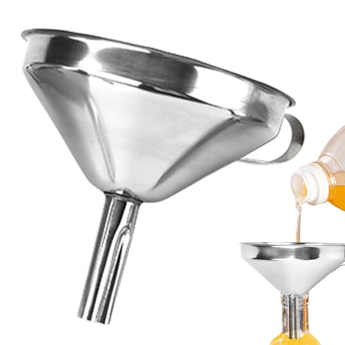 Trichtersieb - Trichterfiltersieb, Trichtersieb Feinnetz | Edelstahl Großer Trichter Gadget verbessert, Edelstahlöl -Ölsiebstrichter zum Backen, Flüssigkeiten, Küche, Kochen von Nevalerra