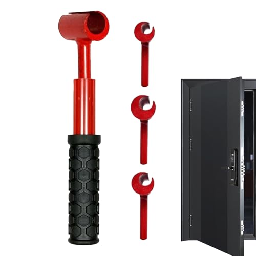 Türscharnierreparaturschlüssel - Stiftentfernungswerkzeug, Ausrichtungseinstellungsschlüssel | Härterstahlkörper mit ergonomischem Griffgriff, Präzisionsschlüssel zum Reparieren von SAFING -Türen für Türscharnierreparaturschlüssel - Stiftentfernungswerkzeug, Ausrichtungseinstellungsschlüssel | Härterstahlkörper mit ergonomischem Griffgriff, Präzisionsschlüssel zum Reparieren von SAFING -Türen für von Nevalerra