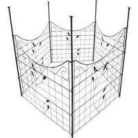 Never Indoor Gartenzäune, Wildzaun, Weidezaun, Forstzaun, Drahtzaun, Knotengeflecht,77,5 x 64 cm von Never Indoor