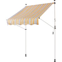 Never Indoor Terrassenmarkise 250 x 120 cm gelb gestreift von Never Indoor