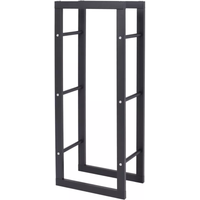 modernes Kaminholzregal schwarz von Never Outdoor