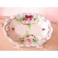 Olivenschale Handbemalt Marke Japan von NevermoreAntiques