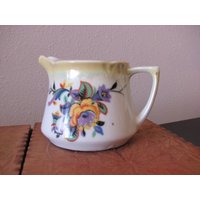 Vintage Lustreware Milchkännchen Florales Design, Made in Germany von NevermoreAntiques