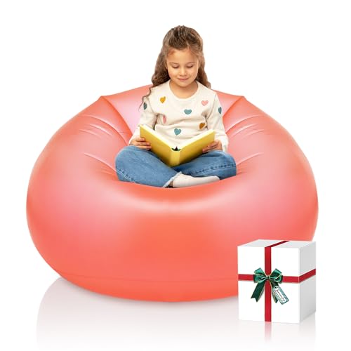 Nevife Gaming Sessel,Sitzsack XXL,Bean Bag, Aufblasbares Sofa, Sitzsack Sofa,bares Sofa, Bodenkissen Groß,Sitzsack SofaSitzsack für Kinder&Erwachsene Kinder,Weiches&Komfortables Bodenkissen (rosa) von Nevife