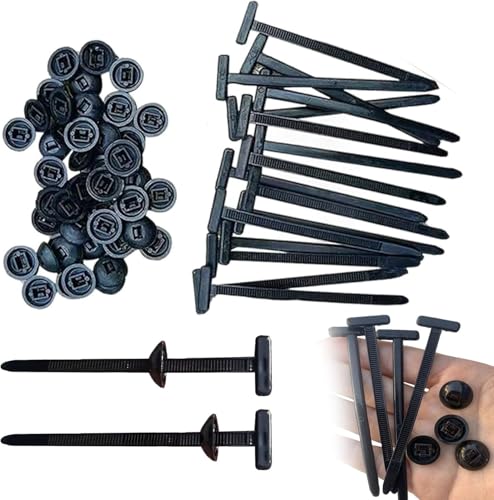 Nevoluxer 50Pcs Kabelbinder Schnelle Universelle Nylon Kabelbinder Selbstschnürend Schwerlastfähig Für Autoalltag Reparatur Und Haushalt (Schwarz) von Nevoluxer