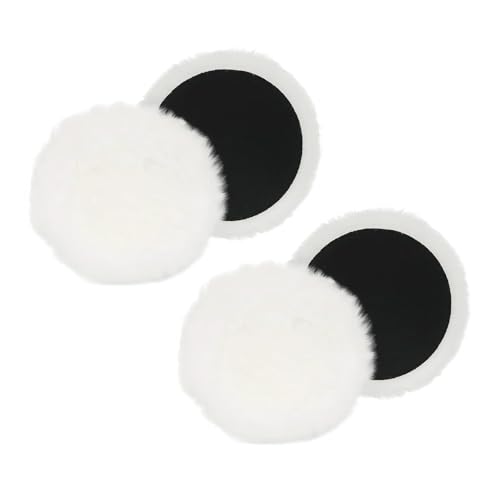 Nevoluxer Polierpads 125mm Strapazierfähiger Polieraufsatz Aus Lammwolle Mit Klett Für Auto Polierhauben Korkböden Und Möbel 4 Stück Kompatibel Bosch von Nevoluxer