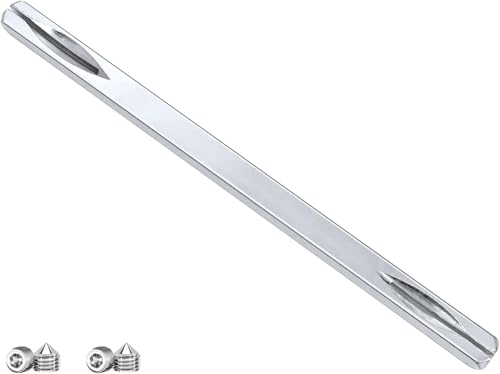 Nevoluxer Türdrücker Zubehör Vierkantstift 8mm x150mm – Drückerstift 8mm für Türgriff – Passend für Drückergarnitur & Türschloss Innentür – Inkl. 4x M6 Schrauben – Robuster Carbonstahl von Nevoluxer