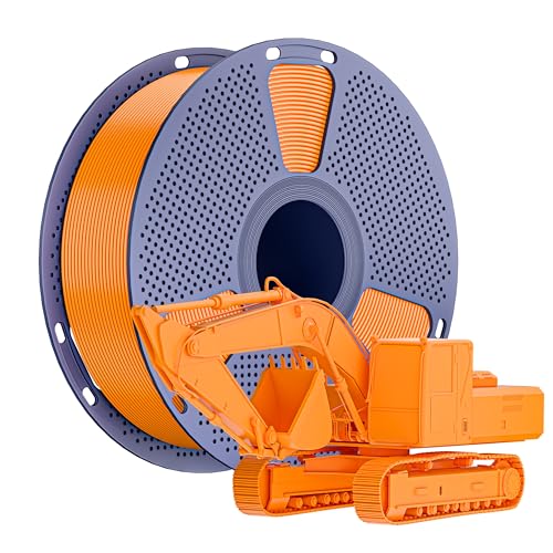 NevsBye ABS 3D Drucker Filament 1.75mm, 1kg Spule, Maßgenauigkeit +/- 0.02mm, passend für die meisten Drucker, verhedderungsfrei für reibungsloses Drucken (Orange) von NevsBye