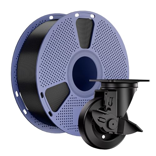 NevsBye ABS 3D Drucker Filament 1.75mm, 1kg Spule, Maßgenauigkeit +/- 0.02mm, passend für die meisten Drucker, verhedderungsfrei für reibungsloses Drucken (Schwarz) von NevsBye