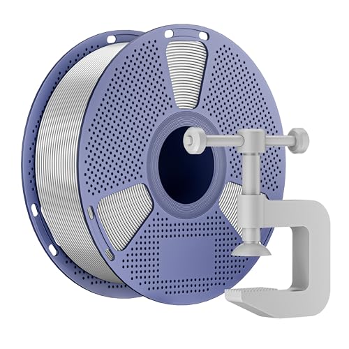 NevsBye ABS 3D Drucker Filament 1.75mm, 1kg Kartonspule, Maßgenauigkeit +/- 0.02mm, passend für die meisten Drucker, verhedderungsfrei für reibungsloses Drucken (Silber) von NevsBye