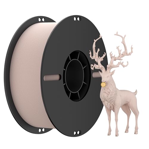 NevsBye Matte PLA 3D Drucker Filament 1.75mm, Matte Oberfläche & Glattes Druckfilament 1kg Spule (2.2 lbs), Genauigkeit +/- 0.02 mm, Kompatibel mit den meisten 3D Druckern (Beige) von NevsBye