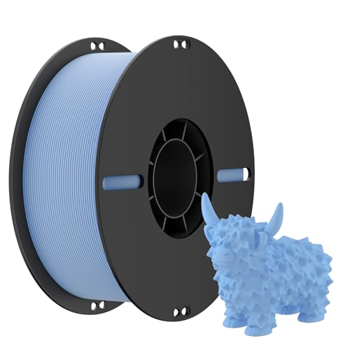 NevsBye Matte PLA 3D Drucker Filament 1.75mm, Matte Oberfläche & Glattes Druckfilament 1kg Spule (2.2 lbs), Genauigkeit +/- 0.02 mm, Kompatibel mit den meisten 3D Druckern (Blau) von NevsBye