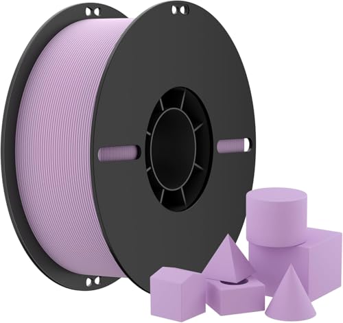 NevsBye Matte PLA 3D Drucker Filament 1.75mm, Matte Oberfläche & Glattes Druckfilament 1kg Spule (2.2 lbs), Genauigkeit +/- 0.02 mm, Kompatibel mit den meisten 3D Druckern (Lila) von NevsBye