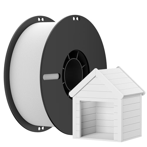 NevsBye Matte PLA 3D Drucker Filament 1.75mm, Matte Oberfläche & Glattes Druckfilament 1kg Spule (2.2 lbs), Genauigkeit +/- 0.02 mm, Kompatibel mit den meisten 3D Druckern (Weiß) von NevsBye