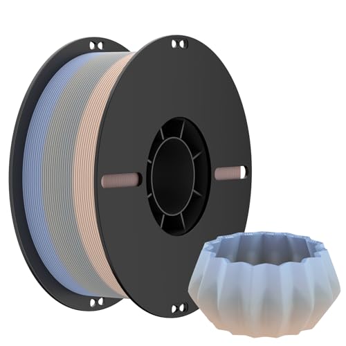 NevsBye Matte PLA 3D Drucker Filament 1.75mm, Matte Oberfläche & Glattes Druckfilament 1kg Spule (2.2 lbs), Genauigkeit +/- 0.02 mm, Kompatibel mit den meisten3D Druckern (Macaron) von NevsBye