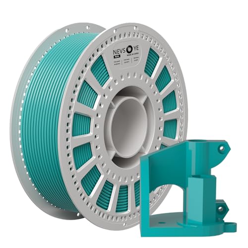 NevsBye PETG 3D Drucker Filament 1.75mm, 1kg Spule, Maßgenauigkeit +/- 0.02mm, passend für die meisten Drucker, verhedderungsfrei für reibungsloses Drucken (Grün) von NevsBye
