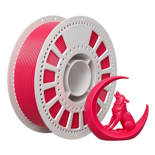 PETG Filament 3D Drucker 1.75mm, 1kg Kartonspule, Maßgenauigkeit +/- 0.02mm, passend für die meisten Drucker, verhedderungsfrei für reibungsloses Drucken (Rot) von NevsBye