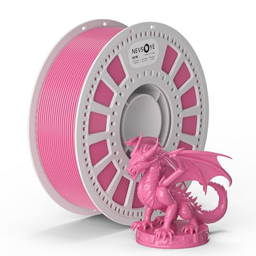 PLA Plus Filament 1.75mm, 3D Drucker Filament PLA+, 1kg Pappspule, Maßgenauigkeit +/- 0.02mm, passend für die meisten Drucker, verhedderungsfrei für reibungsloses Drucken (Rosa) von NevsBye