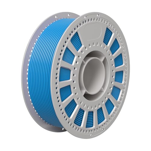 NevsBye Silk PLA 3D Drucker Filament 1.75mm, 1kg Pappspule, Maßgenauigkeit +/- 0.02mm, passend für die meisten Drucker, verhedderungsfrei für reibungsloses Drucken (Blau) von NevsBye