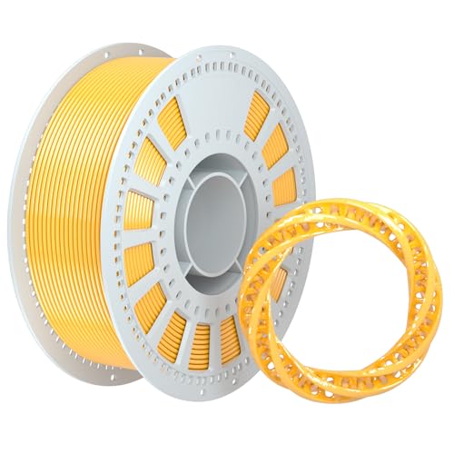 NevsBye Silk PLA 3D Drucker Filament 1.75mm, 1kg Pappspule, Maßgenauigkeit +/- 0.02mm, passend für die meisten FDM Drucker, verhedderungsfrei für reibungsloses Drucken (Gold) von NevsBye