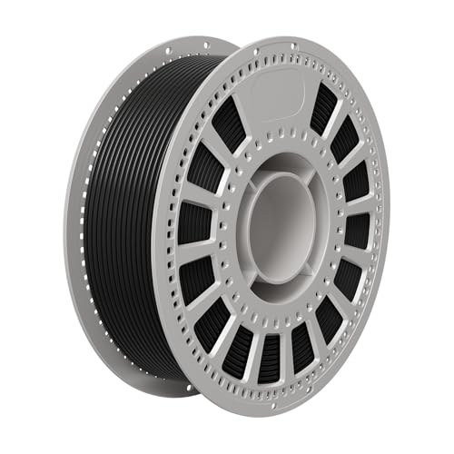 NevsBye Silk PLA 3D Drucker Filament 1.75mm, 1kg Pappspule, Maßgenauigkeit +/- 0.02mm, passend für die meisten Drucker, verhedderungsfrei für reibungsloses Drucken (Schwarz) von NevsBye