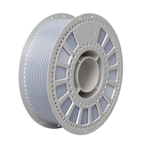 NevsBye Silk PLA 3D Drucker Filament 1.75mm, 1kg Pappspule, Maßgenauigkeit +/- 0.02mm, passend für die meisten Drucker, verhedderungsfrei für reibungsloses Drucken (Silver) von NevsBye