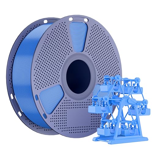 NevsBye TPU 3D Drucker Filament 1.75mm, 1kg Kartonspule, Maßgenauigkeit +/- 0.02mm, passend für die meisten Drucker, verhedderungsfrei für reibungsloses Drucken (Blau) von NevsBye
