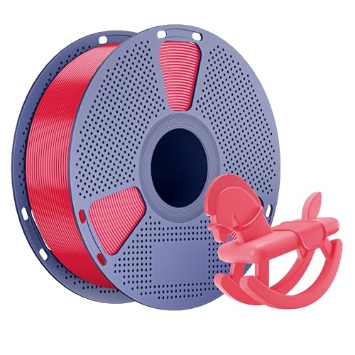 NevsBye TPU 3D Drucker Filament 1.75mm, 1kg Kartonspule, Maßgenauigkeit +/- 0.02mm, passend für die meisten Drucker, verhedderungsfrei für reibungsloses Drucken (Rot) von NevsBye