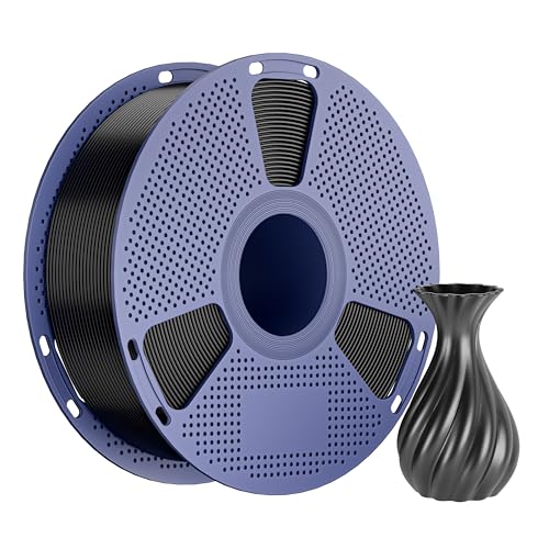 NevsBye TPU 3D Drucker Filament 1.75mm, 1kg Kartonspule, Maßgenauigkeit +/- 0.02mm, passend für die meisten Drucker, verhedderungsfrei für reibungsloses Drucken (Schwarz) von NevsBye