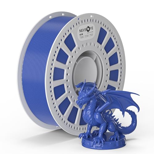 PLA Plus Filament 1.75mm, 3D Drucker Filament PLA+, 1kg Spule, Maßgenauigkeit +/- 0.02mm, passend für die meisten Drucker, verhedderungsfrei für reibungsloses Drucken (Blau) von NevsBye