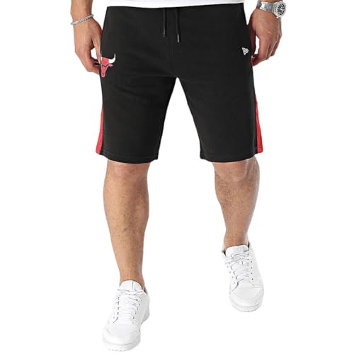 New Era Chibul 60435477 Sport-Shorts für Herren, NBA Mesh Panel OS Shorts, Schwarz von New Era