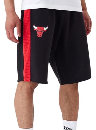 New Era Chibul 60435477 Sport-Shorts für Herren, NBA Mesh Panel OS Shorts, Schwarz von New Era