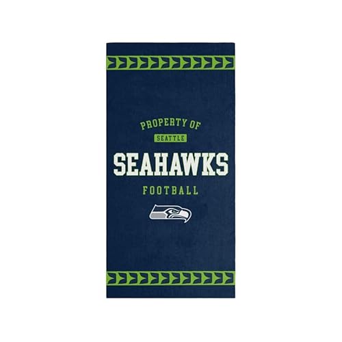New Era Foco Seattle Seahawks NFL 2024 Strandtuch Badetuch Handtuch Blau - One-Size von New Era