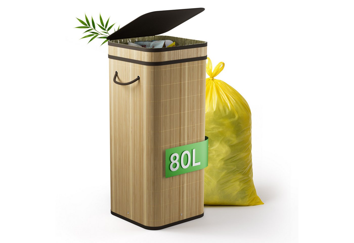 New Habitat Müllsackständer Gelber Sack Ständer aus Bambus I 80L mit geruchsdichtem Deckel New Habitat Müllsackständer Gelber Sack Ständer aus Bambus I 80L mit geruchsdichtem Deckel von New Habitat