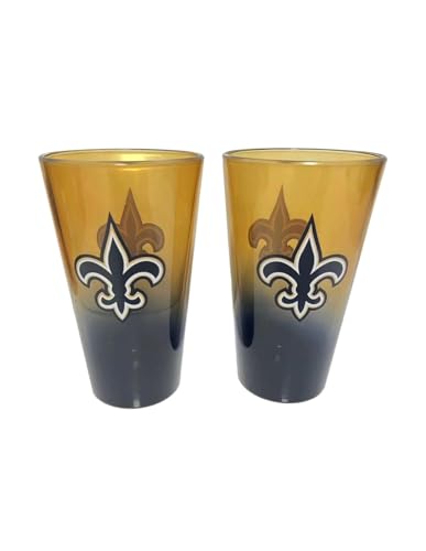 New Orleans Saints NFL Pint Gläser Glas Set 2er-Set 475 ml von New Orleans Saints