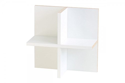 Kallax Expedit Regal CD Einsatz Regalkreuz Fach Fachteiler für 60 CDs Rückwand gegen Durchrutschen CD-Regal CD-Storage Aufbewahrung Regaleinsatz 33,5 x 33,5 x 16 cm weiß von New Swedish Design