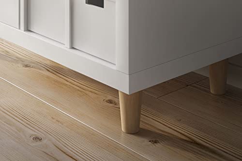 New Swedish Design 6er-Set Kallax Füße aus Massivholz/Möbelfüße für Kallax Regal/Möbelbeine/konisch/Höhe 10 cm/Buche von New Swedish Design