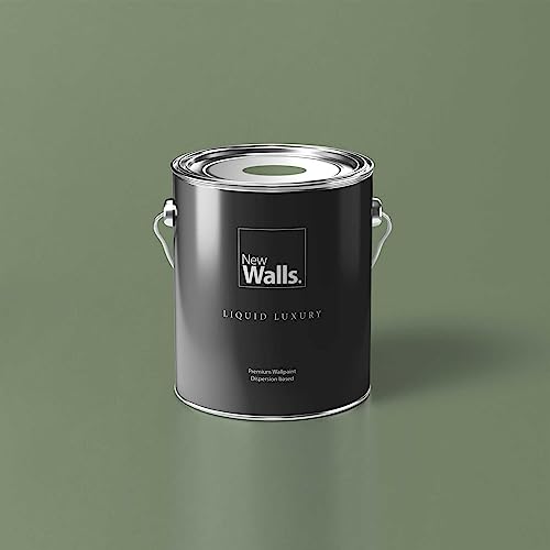 New Walls Premium Wandfarbe Grün, Khaki Liquid Luxury Dispersionsfarbe für Innenräume – 5 L New Walls Premium Wandfarbe Grün, Khaki Liquid Luxury Dispersionsfarbe für Innenräume – 5 L von New Walls