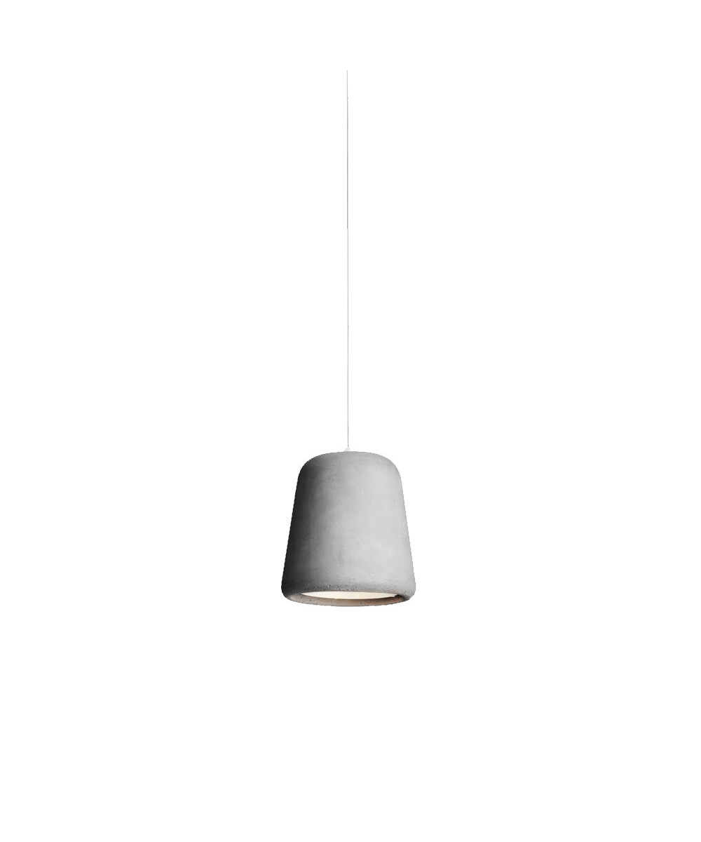 New Works - Material Pendelleuchte Light Grau Concrete von New Works